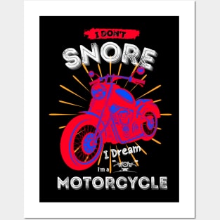 Motorcycle dream black Posters and Art